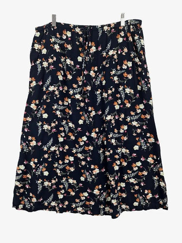 Bird Keepers Adjustable Waist Light Summer Floral Midi Skirt Size 18 by SwapUp-Online Second Hand Store-Online Thrift Store