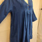 Bird Keepers Harbour Blue Pleated Smock Midi Dress Size 16 by SwapUp-Online Second Hand Store-Online Thrift Store