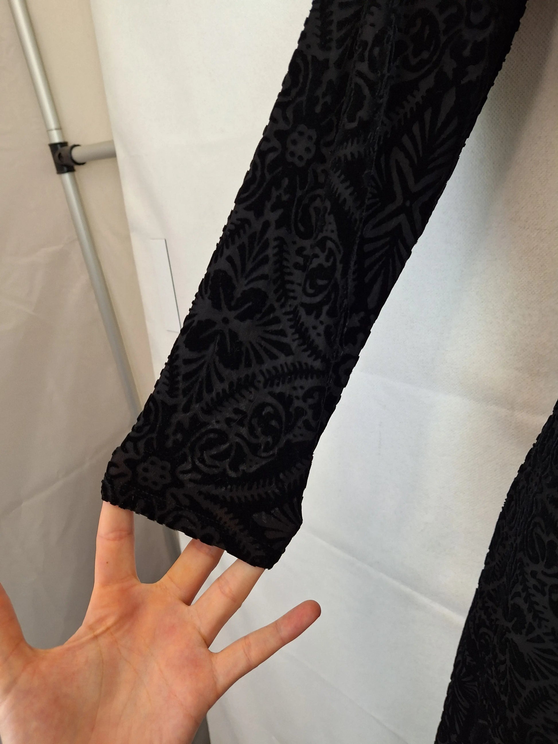 Blackmilk Velvet Ruffle Wrap Mini Dress Size M by SwapUp-Online Second Hand Store-Online Thrift Store