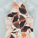 Blossom High Neck Orange Floral Dress Size 12 by SwapUp-Online Second Hand Store-Online Thrift Store