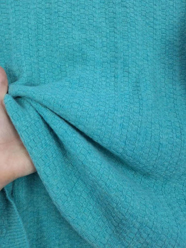 Blue Illusion Aqua Geometric Wool Jumper Size M by SwapUp-Online Second Hand Store-Online Thrift Store