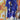 Blue Illusion Crinkle Pleated Floral Silk Midi Dress Size XL by SwapUp-Online Second Hand Store-Online Thrift Store