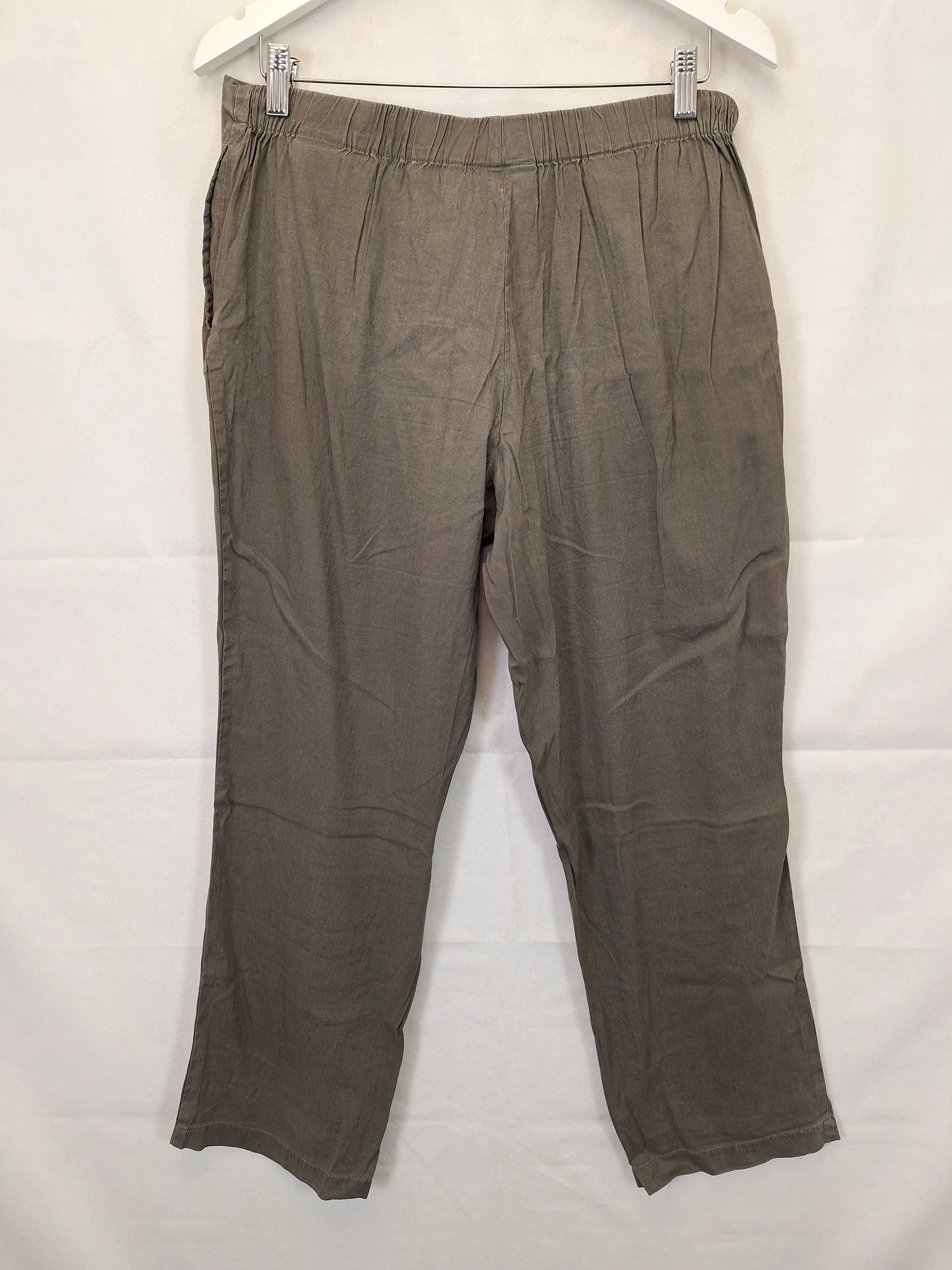 Blue Illusion Summer Light  Casual Pants Size M by SwapUp-Online Second Hand Store-Online Thrift Store