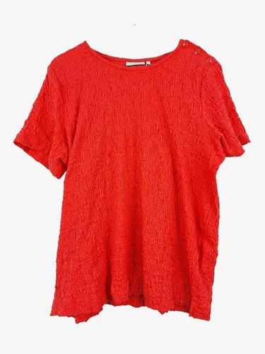 Blue Illusion Watermelon Textured Everyday Essential Top Size XXL by SwapUp-Online Second Hand Store-Online Thrift Store