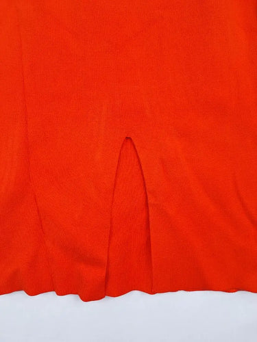 Bohemian Traders Blood Orange Knit Midi Skirt Size XXXL by SwapUp-Online Second Hand Store-Online Thrift Store