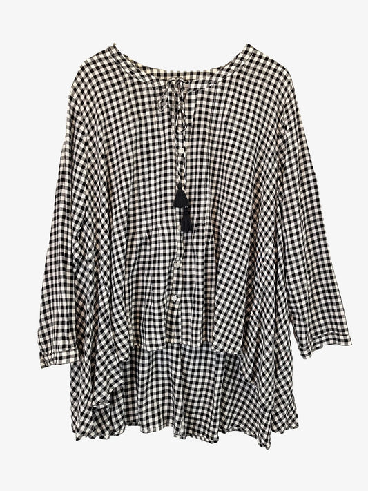 Bohemian Traders Dainty Relaxed Gingham Top Size L by SwapUp-Online Second Hand Store-Online Thrift Store
