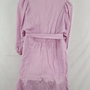Bohemian Traders Mauve Flounce Belted Button up Mini Dress Size 24 by SwapUp-Online Second Hand Store-Online Thrift Store