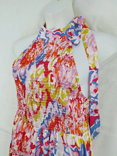 Bohemian Traders Spring Bloom Shirred Party Maxi Dress Size XL by SwapUp-Online Second Hand Store-Online Thrift Store