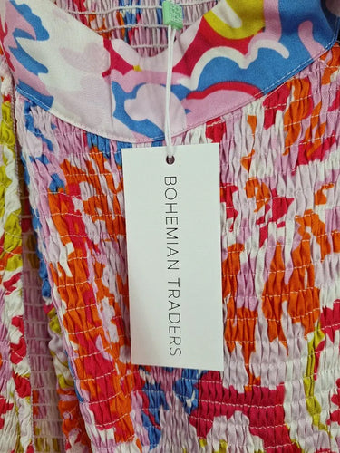 Bohemian Traders Spring Bloom Shirred Party Maxi Dress Size XL by SwapUp-Online Second Hand Store-Online Thrift Store