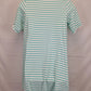 Bohemian Traders Striped Aqua Midi Dress Size M by SwapUp-Online Second Hand Store-Online Thrift Store