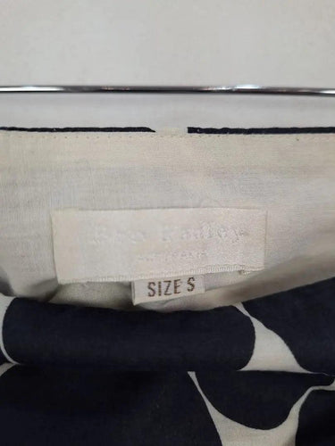 Boo Radley Navy Spotted Pleated Midi Skirt Size S by SwapUp-Online Second Hand Store-Online Thrift Store