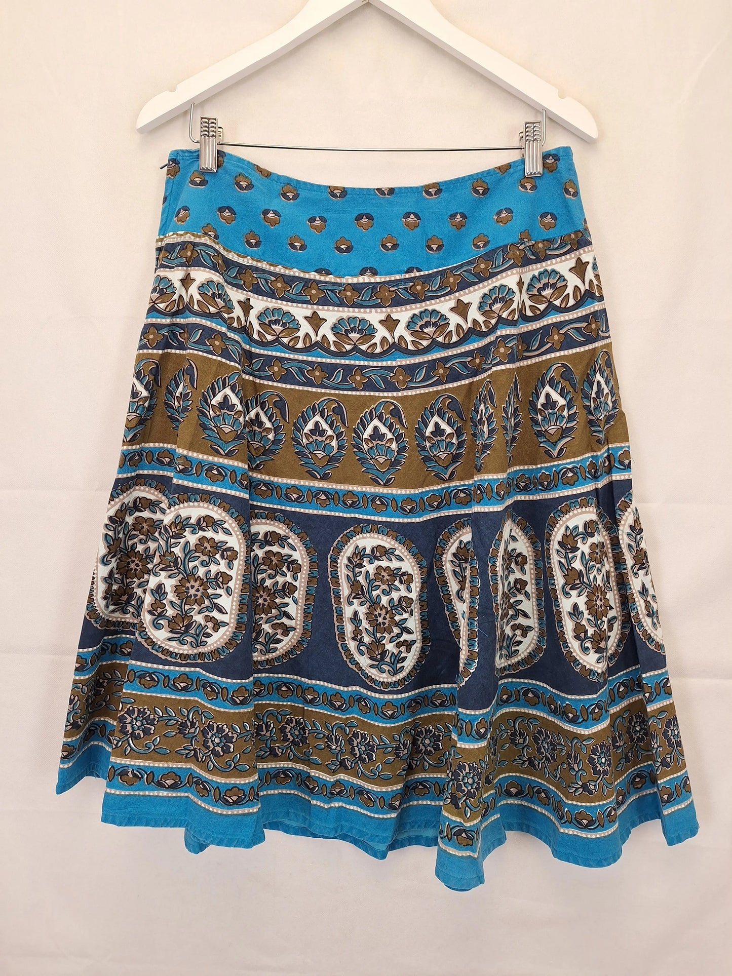 Boom Shankar Boho Flare Midi Skirt Size 10 by SwapUp-Online Second Hand Store-Online Thrift Store