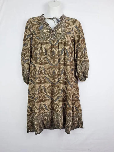 Boom Shankar Soft Boho Feathers Dress Size 14 by SwapUp-Online Second Hand Store-Online Thrift Store