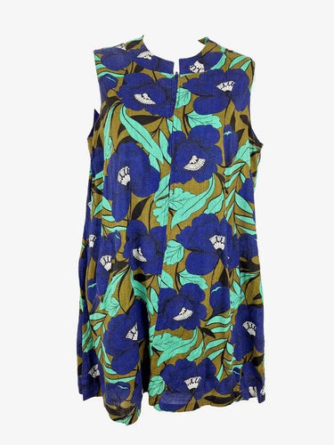 Boom Shankar Zip Front Floral Shift Dress Size 8 by SwapUp-Online Second Hand Store-Online Thrift Store