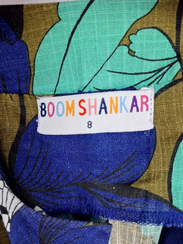 Boom Shankar Zip Front Floral Shift Dress Size 8 by SwapUp-Online Second Hand Store-Online Thrift Store