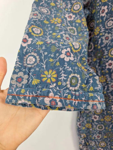 Brakeburn Folk Art Floral Fine Corduroy Shirt Midi Dress Size 18 by SwapUp-Online Second Hand Store-Online Thrift Store