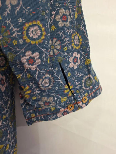 Brakeburn Folk Art Floral Fine Corduroy Shirt Midi Dress Size 18 by SwapUp-Online Second Hand Store-Online Thrift Store