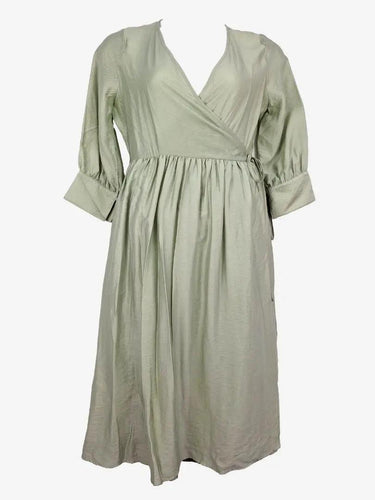 Bul Sage Wrap Effortless Dress Size 10 by SwapUp-Online Second Hand Store-Online Thrift Store