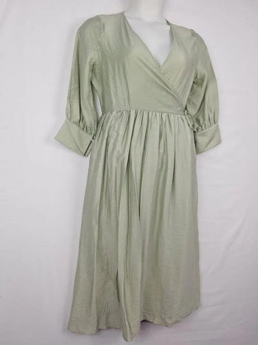Bul Sage Wrap Effortless Dress Size 10 by SwapUp-Online Second Hand Store-Online Thrift Store