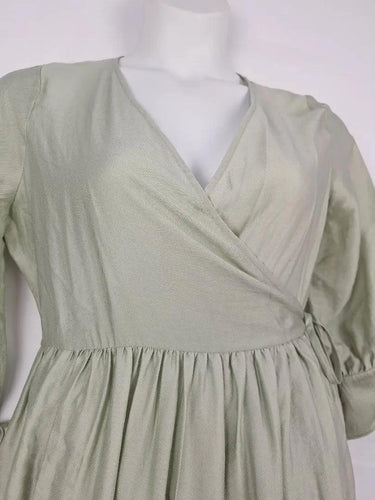 Bul Sage Wrap Effortless Dress Size 10 by SwapUp-Online Second Hand Store-Online Thrift Store