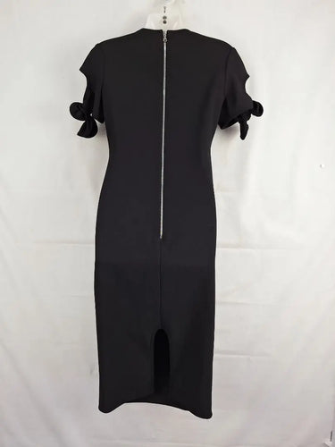 By Johnny Bonded Bow Sleeve Fitted Midi Dress Size 10 by SwapUp-Online Second Hand Store-Online Thrift Store