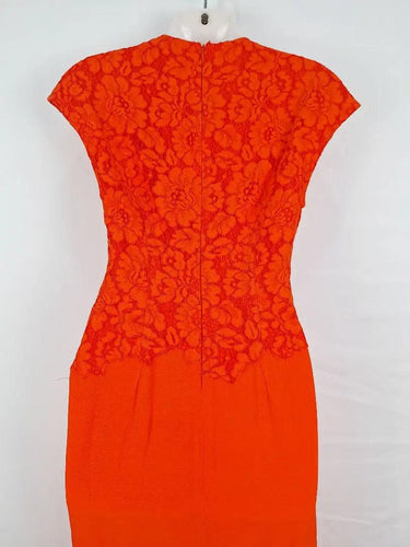 By Malene Birger Vibrant Orange Lace Top Dress Size XXS by SwapUp-Online Second Hand Store-Online Thrift Store
