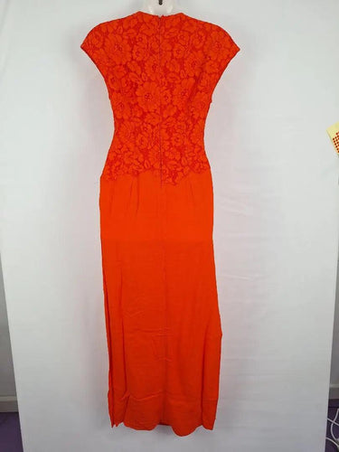 By Malene Birger Vibrant Orange Lace Top Dress Size XXS by SwapUp-Online Second Hand Store-Online Thrift Store