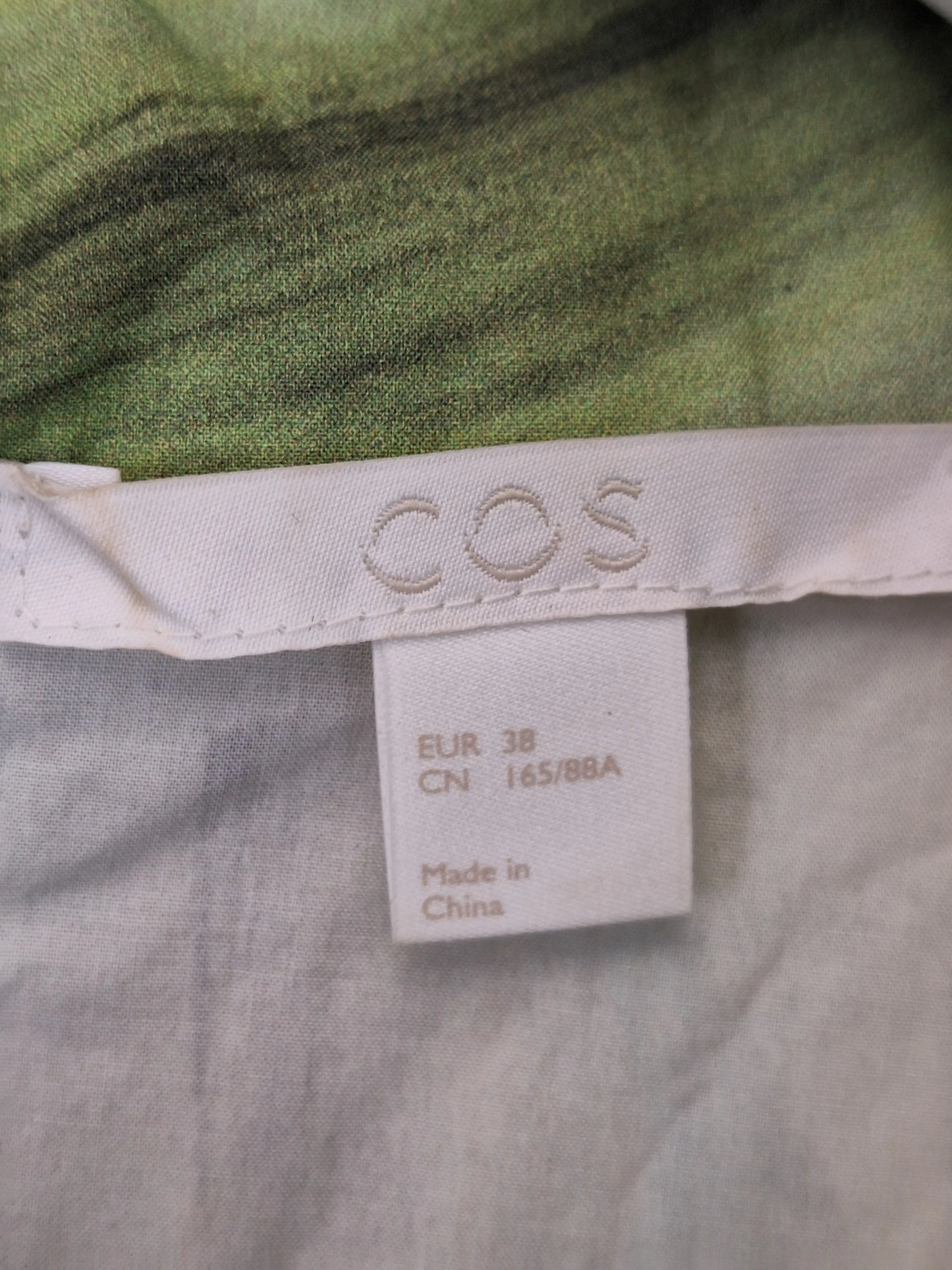 COS Mock Neck Watrecolour Top Size 10 by SwapUp-Online Second Hand Store-Online Thrift Store