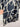 COS Navy Swirls Contrast Stitch Midi Dress Size 16 by SwapUp-Online Second Hand Store-Online Thrift Store