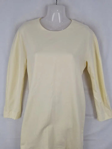 COS Pastel Lemon Zipper Midi Dress Size 10 by SwapUp-Online Second Hand Store-Online Thrift Store