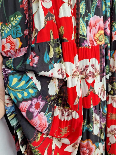 CURATE Tiered Bohemian Maxi Skirt Size L by SwapUp-Online Second Hand Store-Online Thrift Store