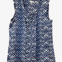 Calvin Klein Blue Diamond Panel Pleat Top Size S by SwapUp-Online Second Hand Store-Online Thrift Store