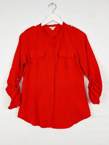 Calvin Klein Bright Cargo Button Up Shirt Size S by SwapUp-Online Second Hand Store-Online Thrift Store