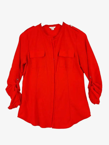 Calvin Klein Bright Cargo Button Up Shirt Size S by SwapUp-Online Second Hand Store-Online Thrift Store