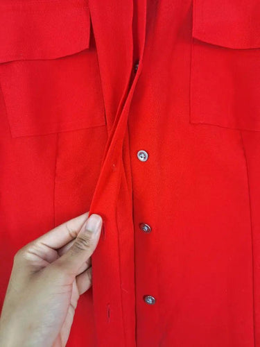 Calvin Klein Bright Cargo Button Up Shirt Size S by SwapUp-Online Second Hand Store-Online Thrift Store