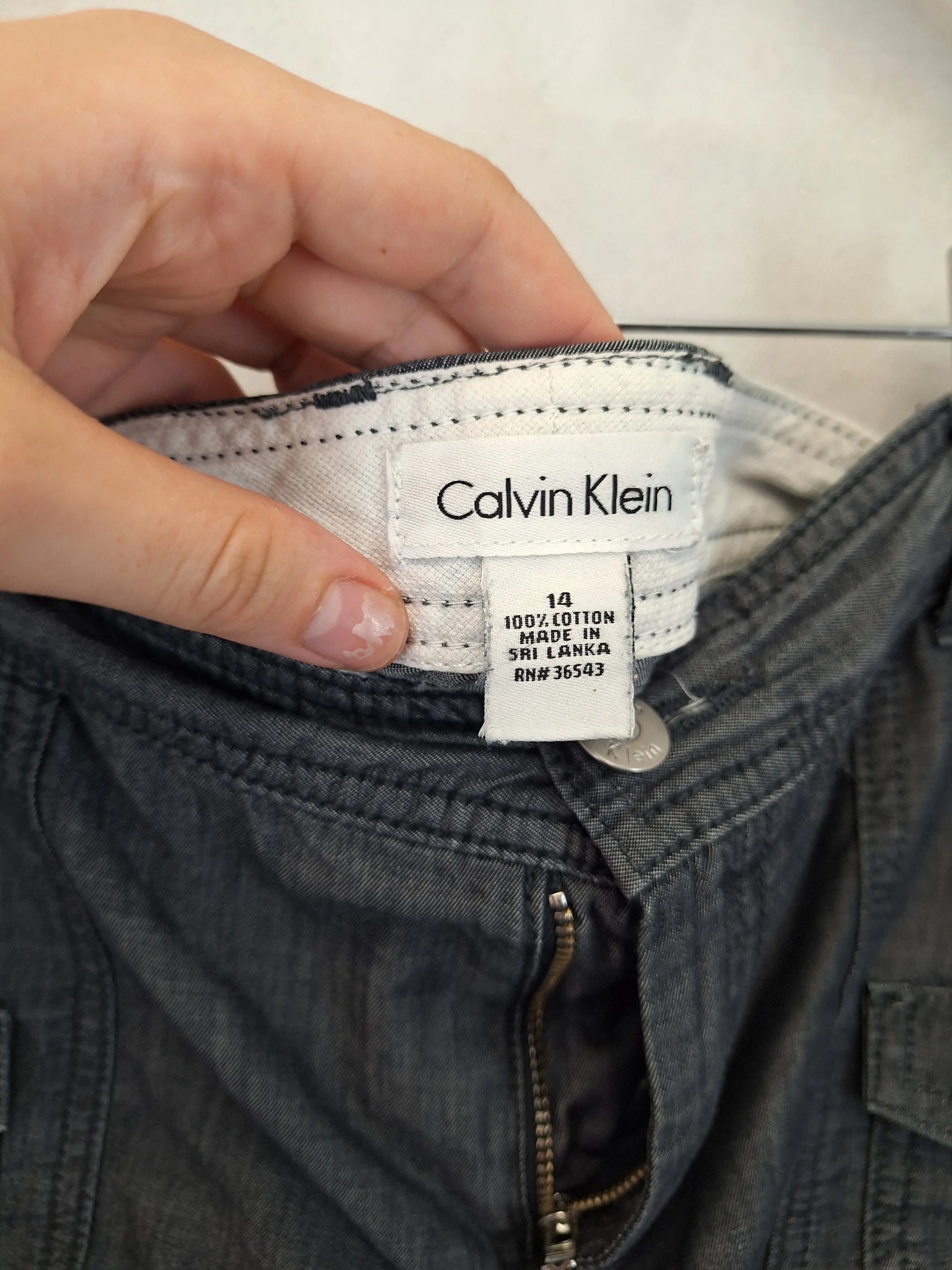 Calvin Klein Everyday Grey Chino Shorts Size 14 by SwapUp-Online Second Hand Store-Online Thrift Store