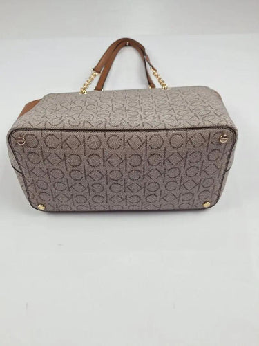 Calvin Klein Luxe Almond Shoulder Tote Bag by SwapUp-Online Second Hand Store-Online Thrift Store