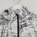 Calvin Klein Sketchbook Print Detachable Hood Jacket Size S by SwapUp-Online Second Hand Store-Online Thrift Store
