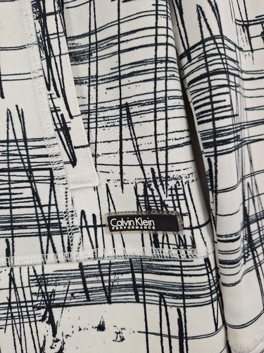 Calvin Klein Sketchbook Print Detachable Hood Jacket Size S by SwapUp-Online Second Hand Store-Online Thrift Store