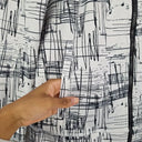 Calvin Klein Sketchbook Print Detachable Hood Jacket Size S by SwapUp-Online Second Hand Store-Online Thrift Store