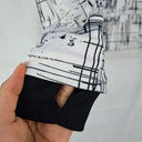 Calvin Klein Sketchbook Print Detachable Hood Jacket Size S by SwapUp-Online Second Hand Store-Online Thrift Store