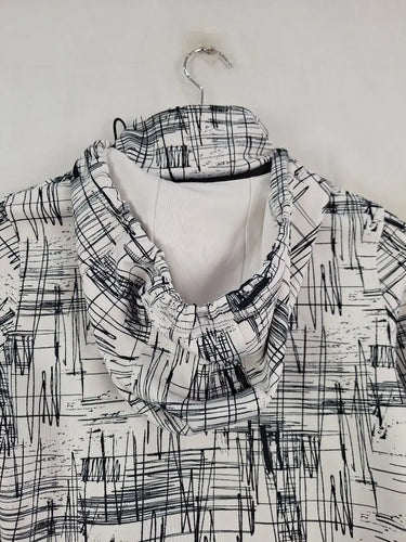 Calvin Klein Sketchbook Print Detachable Hood Jacket Size S by SwapUp-Online Second Hand Store-Online Thrift Store