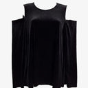 Calvin Klein Velour Cold Shoulder Top Size L by SwapUp-Online Second Hand Store-Online Thrift Store