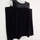 Calvin Klein Velour Cold Shoulder Top Size L by SwapUp-Online Second Hand Store-Online Thrift Store