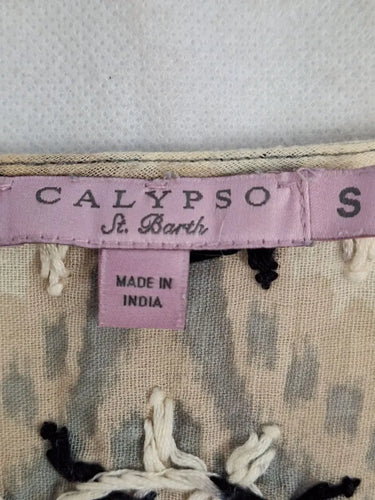 Calypso St Barth Bohemian Embroidered Longline Top Size S by SwapUp-Online Second Hand Store-Online Thrift Store