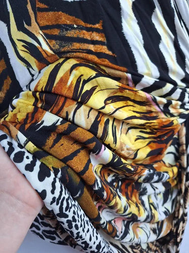Camilla Deep Neck Wild Jungle Dress Size XL by SwapUp-Online Second Hand Store-Online Thrift Store