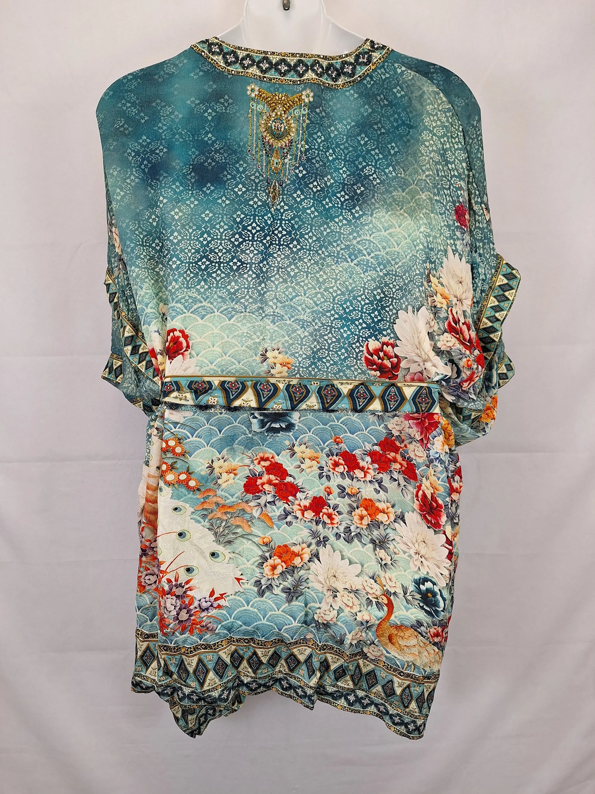 Camilla Double Layer Kimono Sleeve Mini Dress Size OSFA by SwapUp-Online Second Hand Store-Online Thrift Store