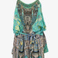Camilla Embellished Silk Resort Playsuit Size M by SwapUp-Online Second Hand Store-Online Thrift Store