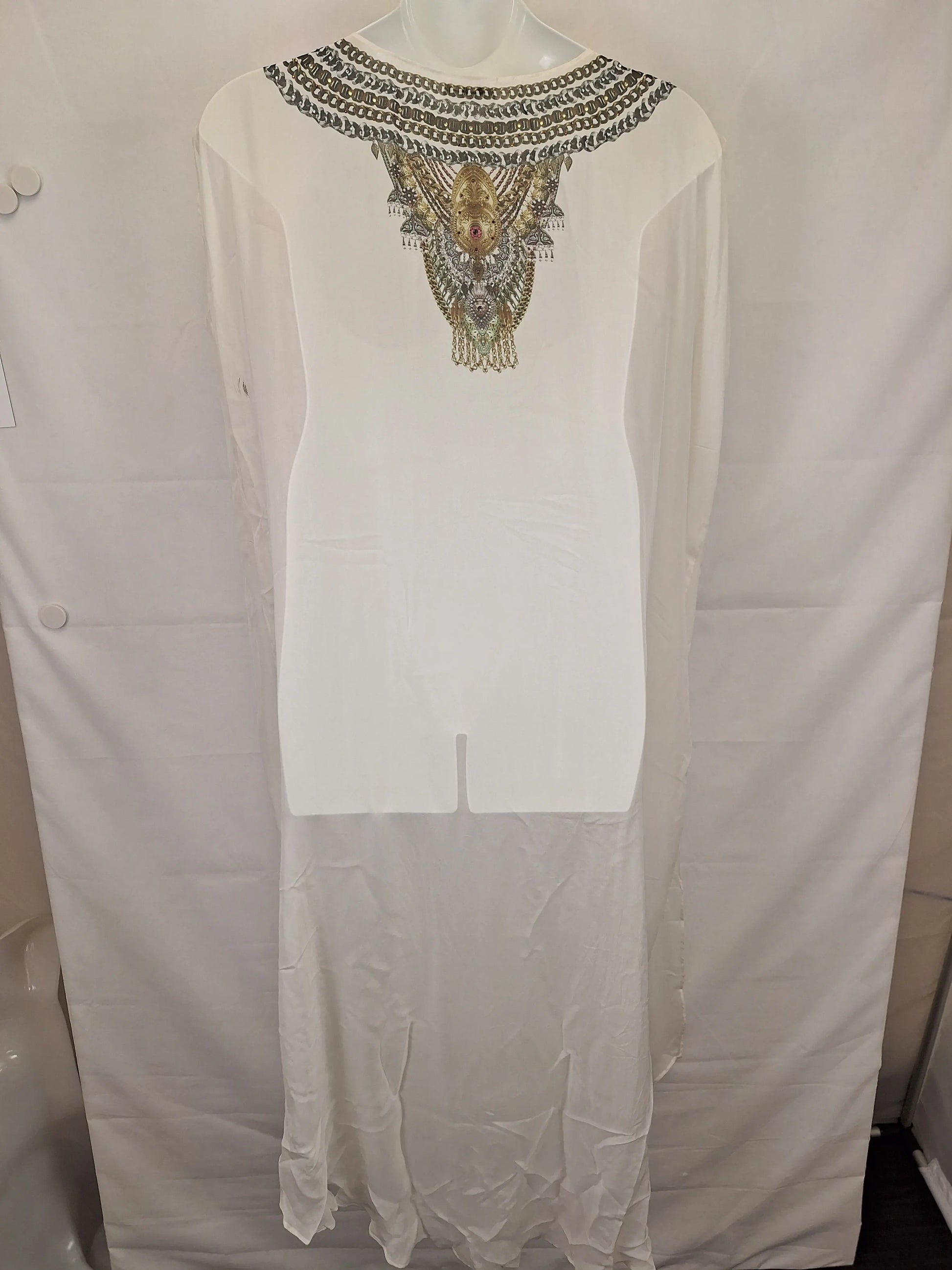 Camilla Sheer Embellished Beachside Maxi Dress Size OSFA by SwapUp-Online Second Hand Store-Online Thrift Store