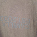Camilla and Marc Relaxed Dusty Brown Logo T-shirt Size 8 by SwapUp-Online Second Hand Store-Online Thrift Store